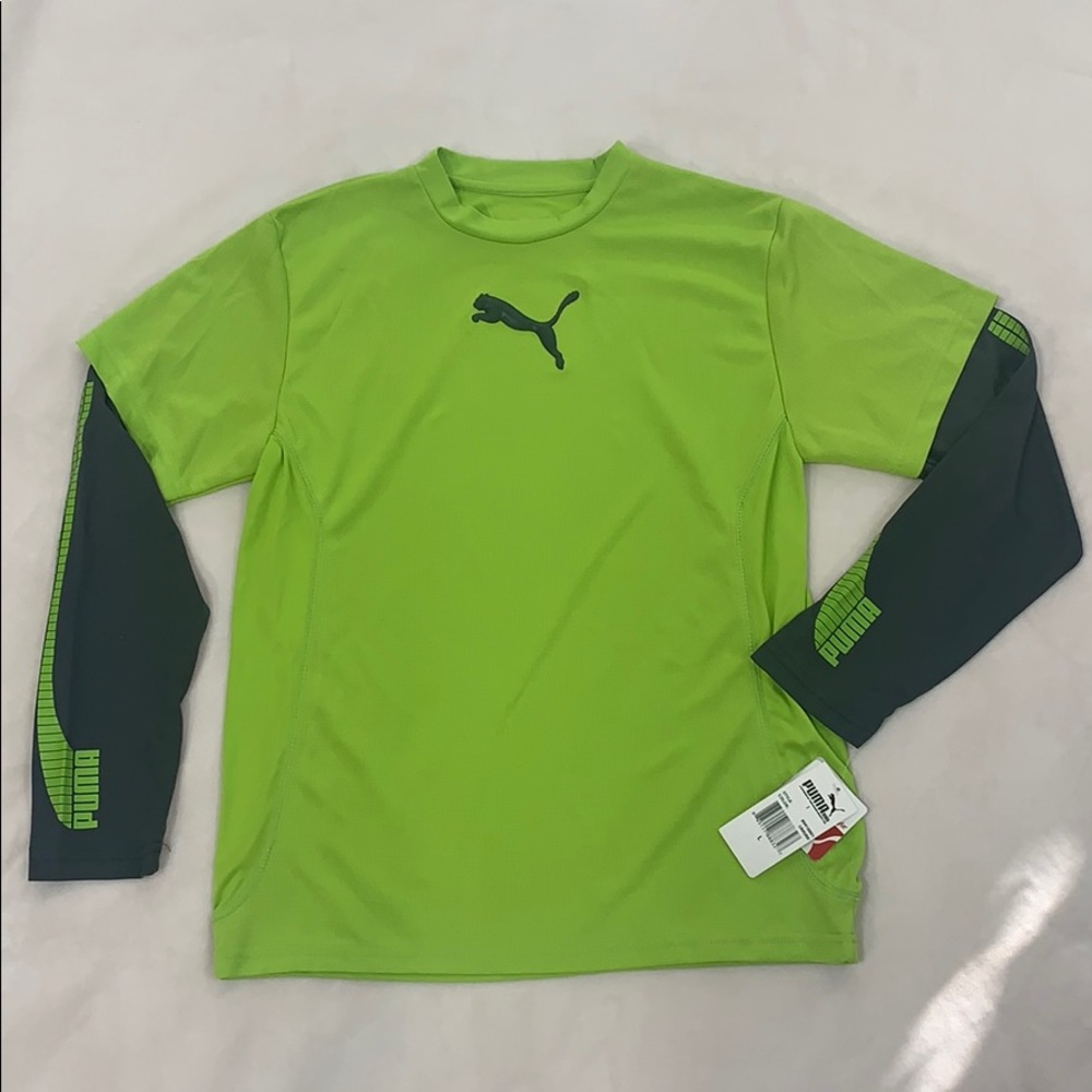 Puma New boys long sleeve shirt, size L